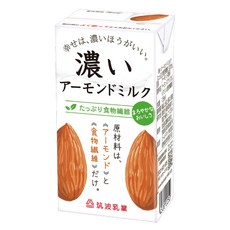 筑波乳業 TSUKUBA 濃いアーモンドミルク 砂糖不使用, 1個, 香濃125ml_2026-09-09