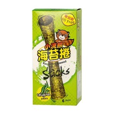 小浣熊 泰國海苔捲 (醬燒原味/經典辣味) 酥脆涮嘴 獨立包裝, 1個, 醬燒原味