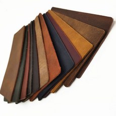 말가죽 원단 가죽공예 DIY 패키지 핸드메이드 수동 가죽 갈색 가방, 스퀘어 커팅 60x60cm(배송메모 색상기재)
