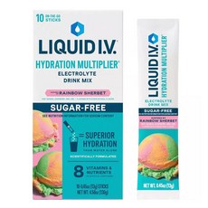 Liquid Iv Hydration Multiplier 補水倍增飲 彩虹雪酪 10入, 1個, 130g