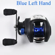 KastKing Spartacus II 울트라 스무스 베이트 캐스팅 릴 8KG 최대 드래그 7 + 1 볼 베어링 7.2:1 고속 기어비 낚시 코일, Blue, Left Hand