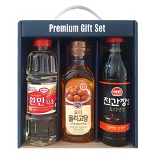 CJ선물세트 요리3종 B세트 명절선물세트 기업특판, 1개, 환만식초, 올리고당, 진간장