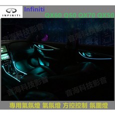 Infiniti QX60 Q50 QX70 QX50 專用氣氛燈 氣氛燈 方控控制 氛圍燈