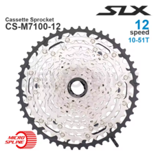 SLX M7100 12V MTB 카세트 스프로킷 CS 12 12단 10 45T 51T 원래 부품, 1개, 10 51T
