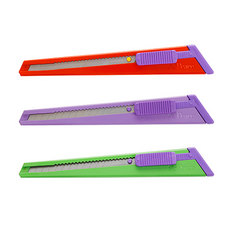 달방구 피스코리아 평화 컷터칼 201 커터 문구용 사무용 소형 컷터칼, 3개, 색상랜덤