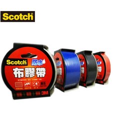 3M 2024 防水布膠帶 24mm X 15Y, 1個, 黑