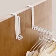 HY 접이식 도어행거 블랙 방문걸이 방문행거 문에거는옷걸이, 1개