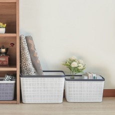 수입원MR 심플 모던 인테리어 바스켓 5종 4호 5호 / 옵션 배송상품 : 페렌토 화이트 (책상정리/플라스틱바구니/수납정리/속옷정리/수납트레이 추천), 페렌토 4호 화이트, 1개