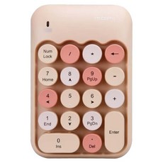 MOFII X910 무선 숫자 키패드, 멤브레인 키, 우유 차 멤브레인 키, 우유 차