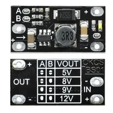 5PCS 최신 다기능 미니 부스트 모듈 스텝 업 보드 5V/8V/9V/12V 1.5A LED 표시기 Diy 전자 전압 모듈 전자 부품 액세서리 소스