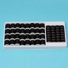 DIY綫60色縫紉綫家用縫紉機專用綫32大軸綫帶28金屬梭芯底綫彩綫, 純黑