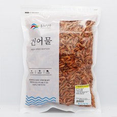 동해청정 수염새우 홍새우 육수내기, 1개, 500g