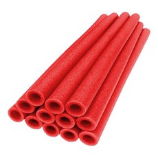 트램폴린 폴 보호용 폼 슬리브 12개입 (40cm) 설치 간편 휴대 가능 기존 액세서리 직접 교체 가능, PE 폼, 빨간색