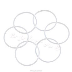 매직 총알 플랫/크로스 블레이드 용 새로운 교체 개스킷 고무 씰 링 6, 6개