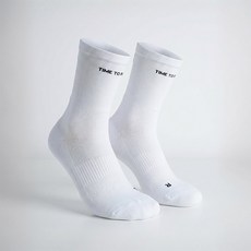 타임투런 코어 레이스 러닝 삭스 2.0 런닝 양말, 1세트, 화이트