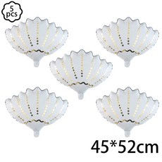 바다 아래 테마 생일 파티 장식 고래 불가사리 배너 가랜드 걸이, 1개, 4. 5pcs Balloon