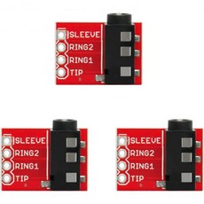 Gikfun TRRS 3.5mm 잭 분리 헤드폰 비디오 오디오 MP3 아두이노용 3개 세트 AE1223