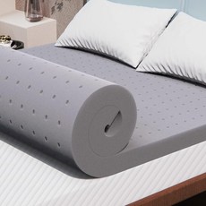 Maxzzz 7.6cm(3인치) 메모리 폼 매트리스 토퍼 풀 사이즈 대나무 침대 매트리스 토퍼 통기성 매트리스 패드 CertiPUR-US 인증 플러시, 7.6cm (3인치)