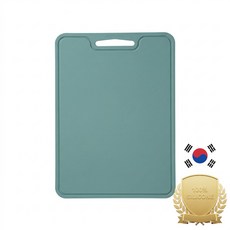 아티즌 쿡 국산 실리콘 도마 컷팅보드 향균 미끄럼 방지 칼자국 논슬립, 1개, 그린
