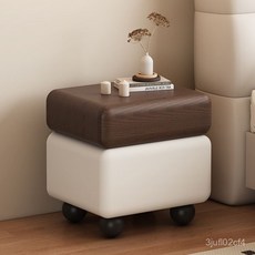 實木床頭櫃 現代簡約床邊櫃 輕奢收納臥室儲物櫃 2025新款, 胡桃加米白,寬50深40高48【實木框架】, 1個