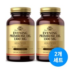 솔가 이브닝 프림로즈 오일 달맞이꽃 종자유 1300MG, 60정, 2개