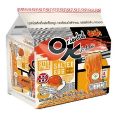 【MAMA】泰國OK鹹蛋黃乾拌麵4入/袋 泡麵 乾麵, 1個, 鹹蛋黃乾拌麵4入/袋2026.07.22