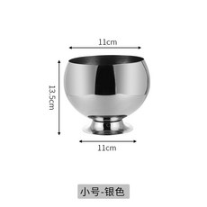 不銹鋼冰桶 酒吧KTV香檳啤酒紅酒冰粒桶 便捷手提創意冰桶, 1個, 1L平口亮光