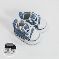 20cm 코튼 인형 17cm15cm 라부부 캔버스 심플 디자인 운동화 인형 액세서리 인형코디용 슈즈, 라부부 10cm 인형-블루 캔버스