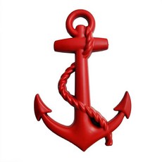 AiliStar 새로운 레드 앵커 엠블럼 배지 두꺼운 데칼 범용 모든 Vechile 및 평평한 장소에 적합146066