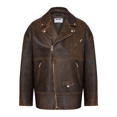 모스키노 레더 집업 재킷