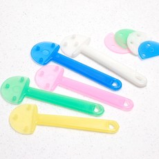 (K)반달 부채손잡이/부채만들기재료 10개, 노랑