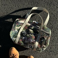 [국내정품] 엔오티 더플백 NEW Mesh Boston Bag Beige Camo 107401