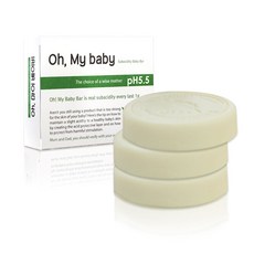 더 위드 오마이베이비 아기비누 3개입 올인원 약산성 저자극 알로에 천연 비누, 80g, 3개