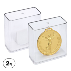 넉너크 메달보관함 케이스 메달 정리진열대, 2개, 투명