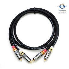 Pro Co 120SX 高級鍍金自鎖式 RCA頭一米訊號線, 1個