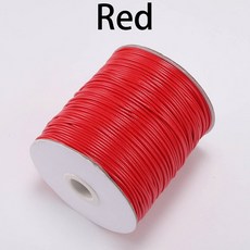 코드 0.8mm 라인 0.5mm 코튼 왁스 1.0mm 스레드 2.0mm 제작용 스트랩 로프 가죽 DIY 팔찌 1.5mm 용품 쥬얼리 목걸이 스트링, 1개, 빨간