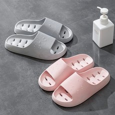 1+1 논슬립 미끄럼 방지 욕실화 화장실 슬리퍼, 1세트, 남성용(랜덤)+남성용(랜덤)