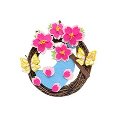 (TD) 흐르는 봄시냇가 벚꽃 리스 만들기 - 1인세트