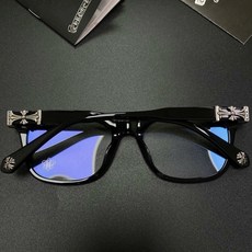 크로스 포인트 패션 안경 뿔테 사각 프레임 (남녀공용)