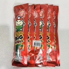 태국 타오케노이 Taokaenoi 김과자 빅롤 매운맛, 36개, 2.5g