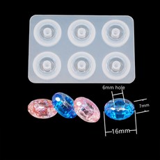DS HQ SNASAN 실리콘 구획 에폭시 쥬얼리 수지 9MM 12MM 큐브 재료 DIY 몰드 수제 16MM 비즈, ZhuZi01 B16, ZhuZi01-B16