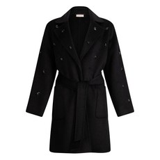 리우조 주얼 장식 패치 포켓 코트