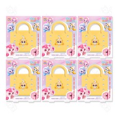 캐치티니핑 실리콘 참 미니바구니 키즈캔디, 반짝핑, 6개