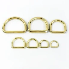 10pcs Meetee 10 50mm O D 링 금속 버클 배낭 스트랩 벨트 개 애완 동물 고리 웨빙 걸쇠 가죽 공예 액세서, 01 PaleLightGold, 07 25mm
