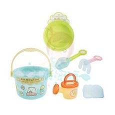 SAN-X 角落生物 手提挖沙玩具組 6件組 沙灘玩具 澆水器, 1個