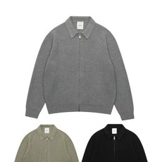 LEDEPT 캐시미어 블렌딩 2WAY집업 클래식 카라 가디건 3 COLOR