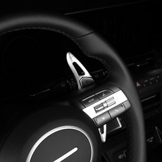 카스타 호환 코나 SX2 알루미늄 패들쉬프트 핸들 포인트 몰딩 자동차 튜닝 용품, 실버