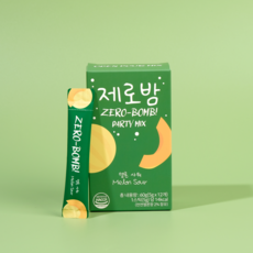 Zero-Bomb低熱量哈密瓜風味飲隨身包, 5g, 12條, 1盒