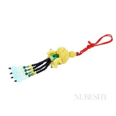 부처님 차량 장식 태슬 부처님장식품, 노랑, 1개