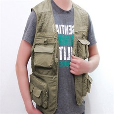 U&U 메쉬레저조끼L베이지 등산조끼